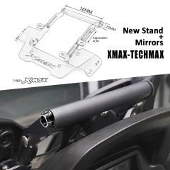 Xmax Techmax 250/300 2023-2024 Katlanır Ayna-Telefon Tutucu Bar Seti Ayna Kapatma Vidası Hediyeli