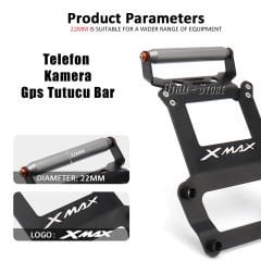 Xmax Techmax 250/300 2023-2024 Telefon Kamera Tutucu Bar Seti
