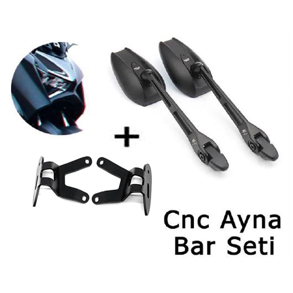 Xmax Techmax 250/300 2023-2024 Grenaj Model Cnc Ayna Bar Seti