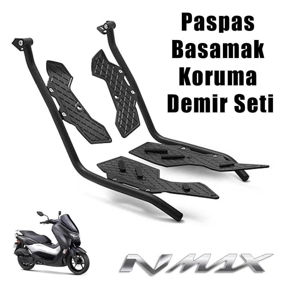 Nmax 125/155 2021-2024 Paspas Basamak Koruma Demir Seti