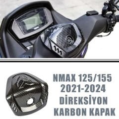 Yamaha Nmax 125/155 2021-2024 Direksiyon Üst Aksesuar Karbon Kapak
