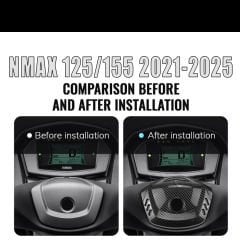 Yamaha Nmax 125/155 2021-2024 Direksiyon Üst Aksesuar Karbon Kapak