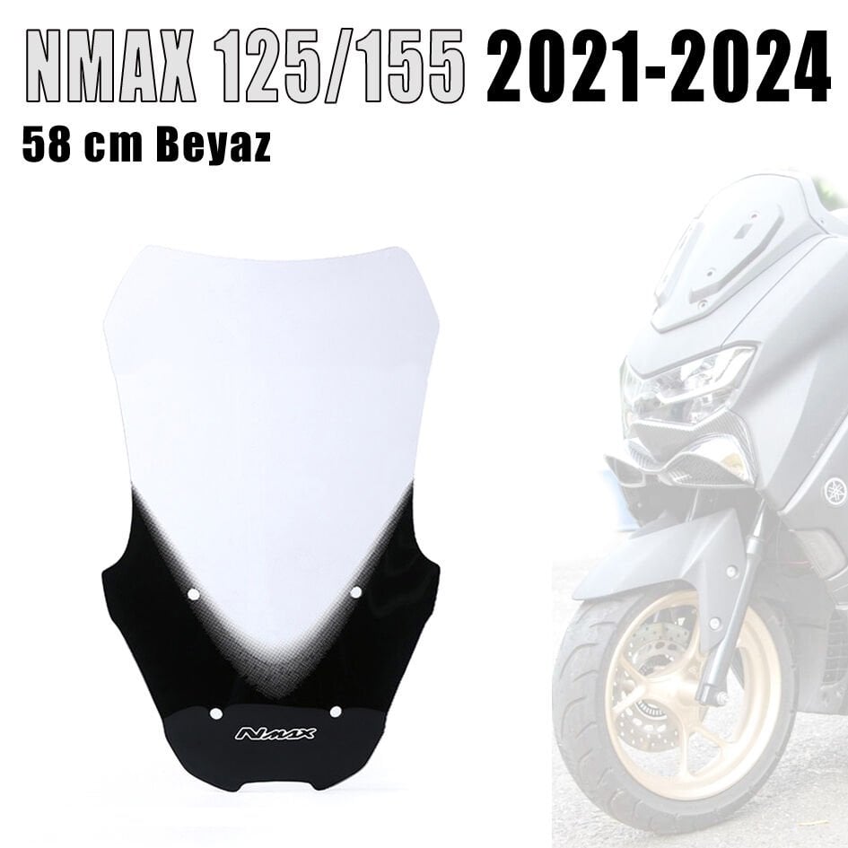 Nmax 125/155 2021-2024 Siperlik Cam 58 Cm