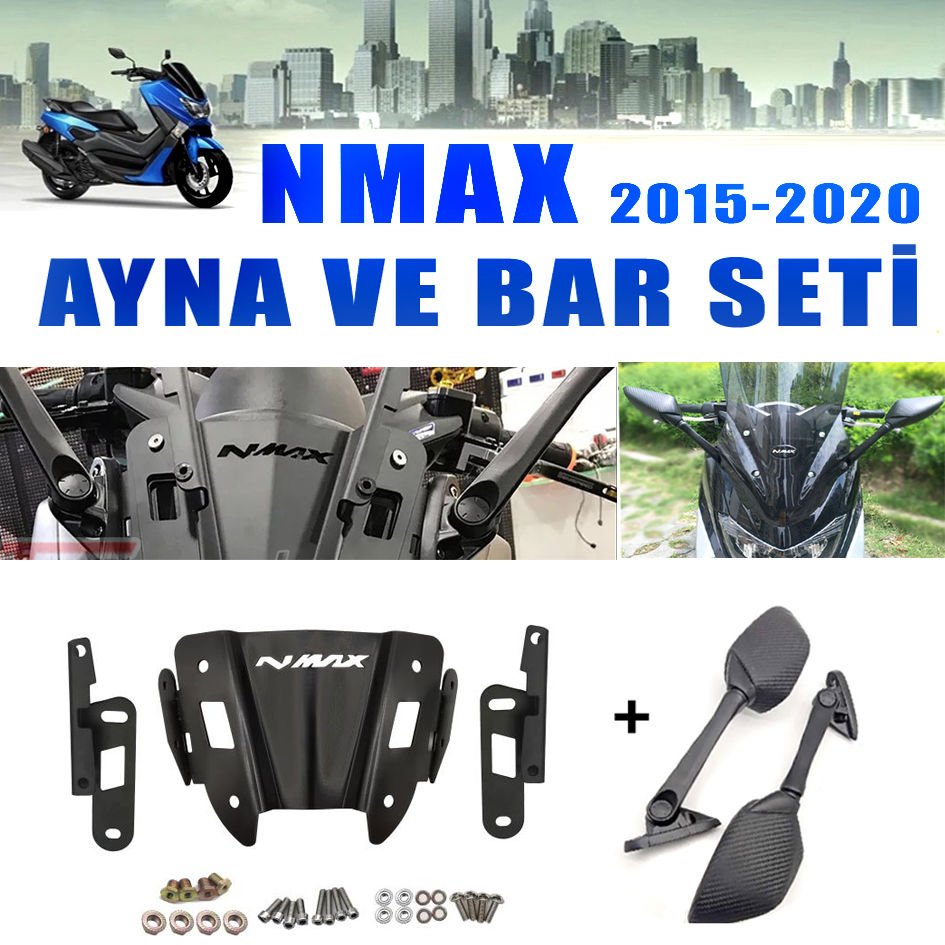 Nmax 125/155 2015-2020 R25 Ayna Ve Ayna Bağlantı Bar Seti