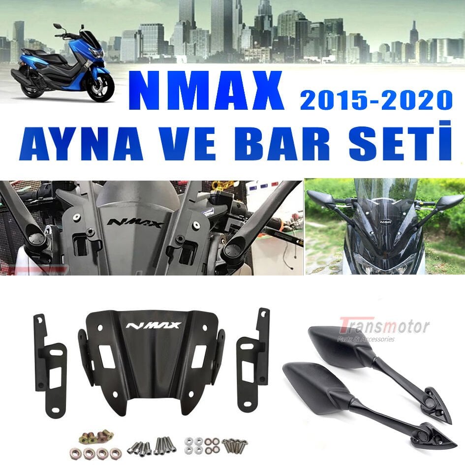 Nmax 125/155 2015-2020 R25 Ayna Ve Ayna Bağlantı Bar Seti