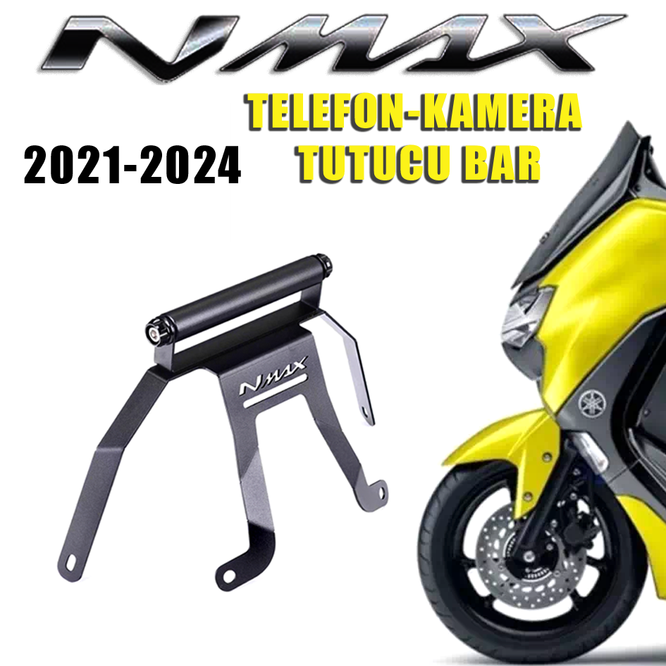Nmax 125/155 Telefon Kamera Tutucu Metal Cnc Bar 2021-2024 KAMPANYA...