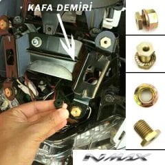 Nmax 125/155 2015-2025 Cam Vida Bağlantı Metal Somun Seti