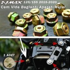 Nmax 125/155 2015-2025 Cam Vida Bağlantı Metal Somun Seti