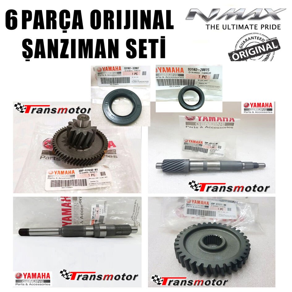 Orijinal Nmax 125/155 2015-2020 Şanzıman Seti Keçeler Dahil 6 Parça