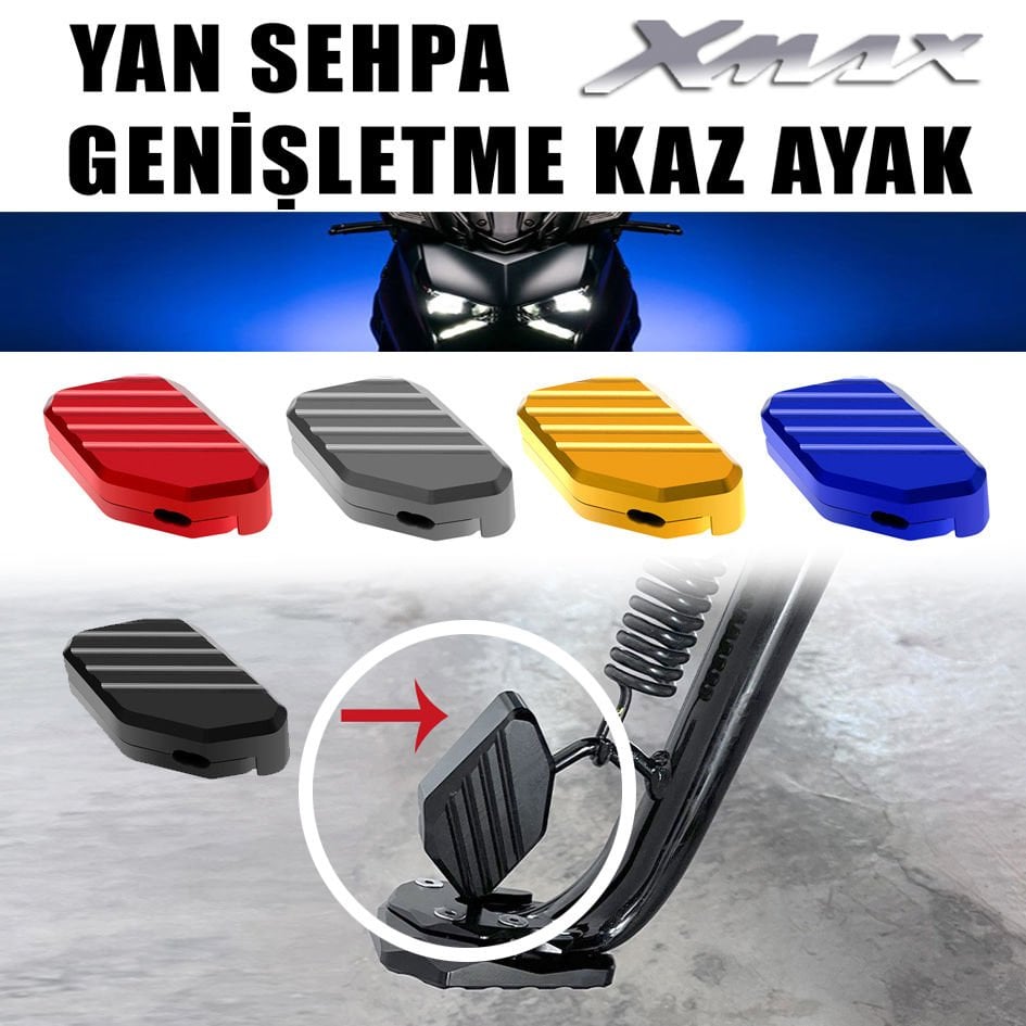 Xmax 2018-2025 Yan Sehpa Açma, Ayak Genişletme Cnc Kaz Ayak