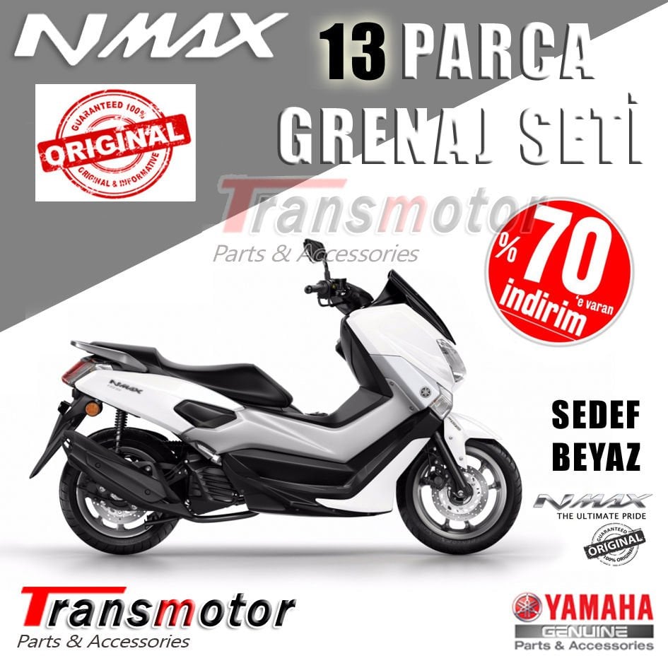 Nmax 125/155 Grenaj Seti Orijinal Beyaz 13 Parça 2015-2020
