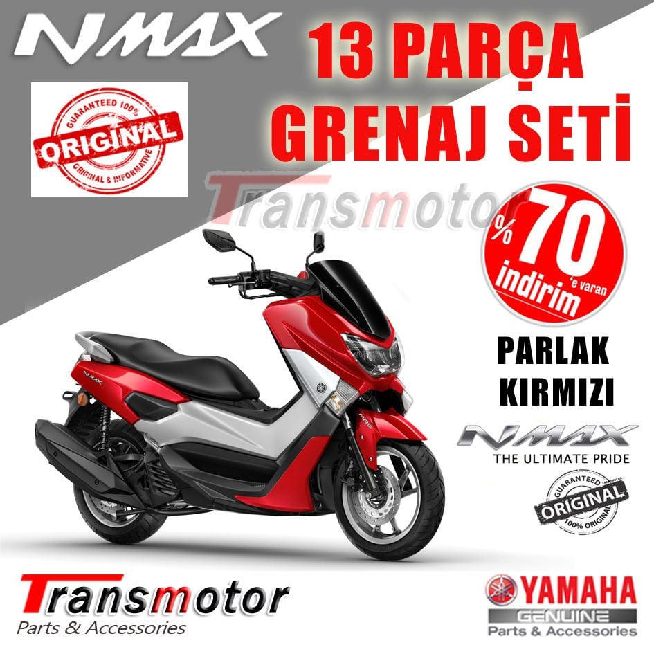 Nmax 125/155 Grenaj Seti Orijinal Parlak Kırmızı 13 Parça 2015-2020