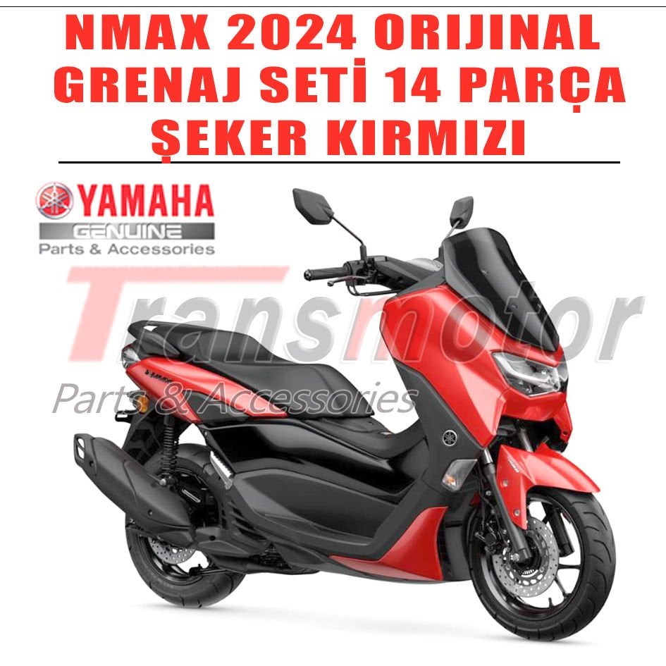 Nmax 125/155 Grenaj Seti Orijinal Şeker Kırmızı 14 Parça 2023-2024