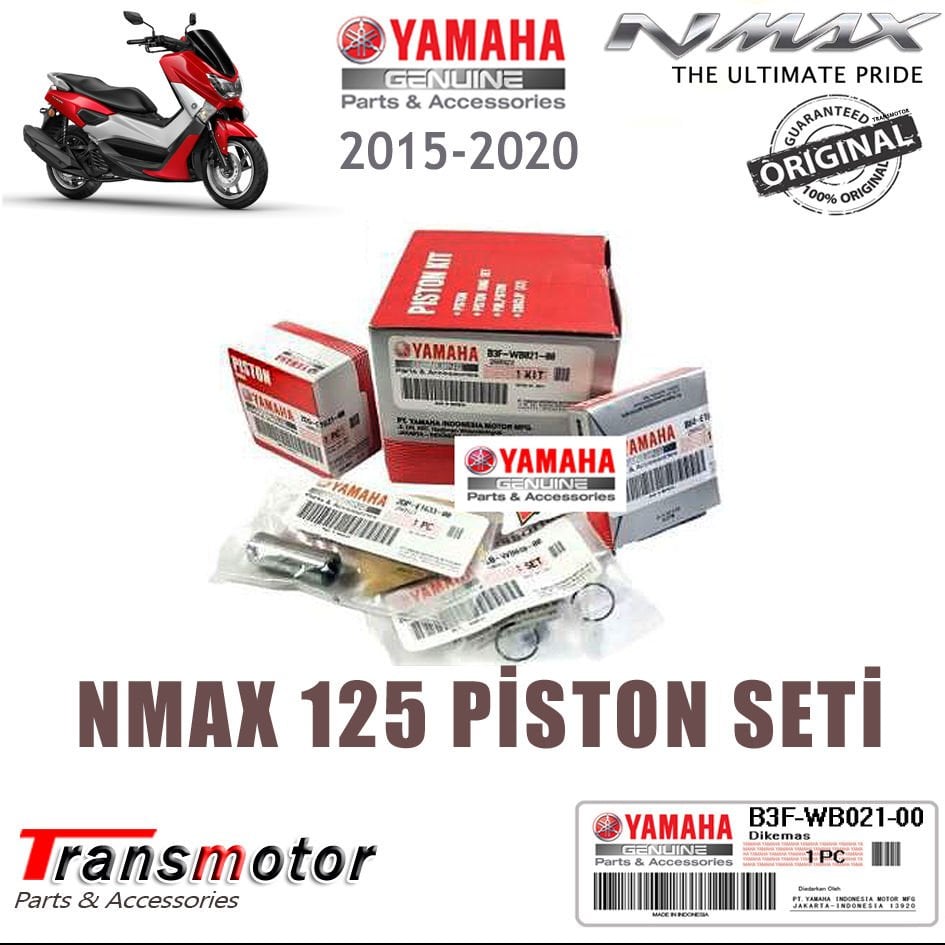 Orijinal NMAX 125 2015-2020 Piston Segman Ring Seti
