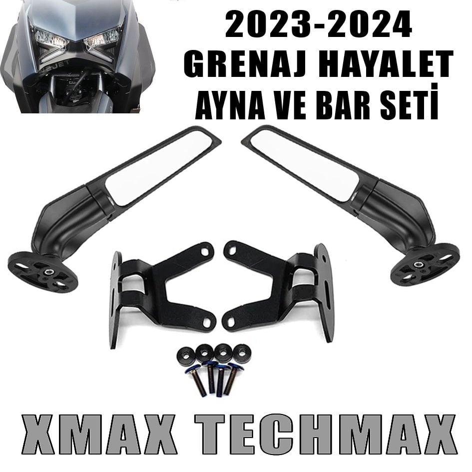 Xmax Techmax 250/300 2023-2024 Grenaj Model Hayalet Ayna Bar Seti