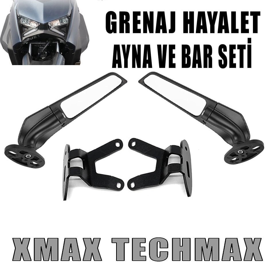 Xmax Techmax 250/300 2024-2025 Grenaj Model Hayalet Ayna Bar Seti Vida Kapatma Hediyeli