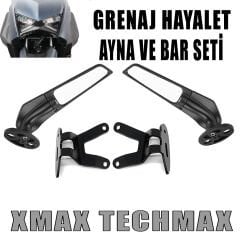Xmax Techmax 250 2023-2024 Grenaj Model Hayalet Ayna Bar Seti Vida Kapatma Hediyeli