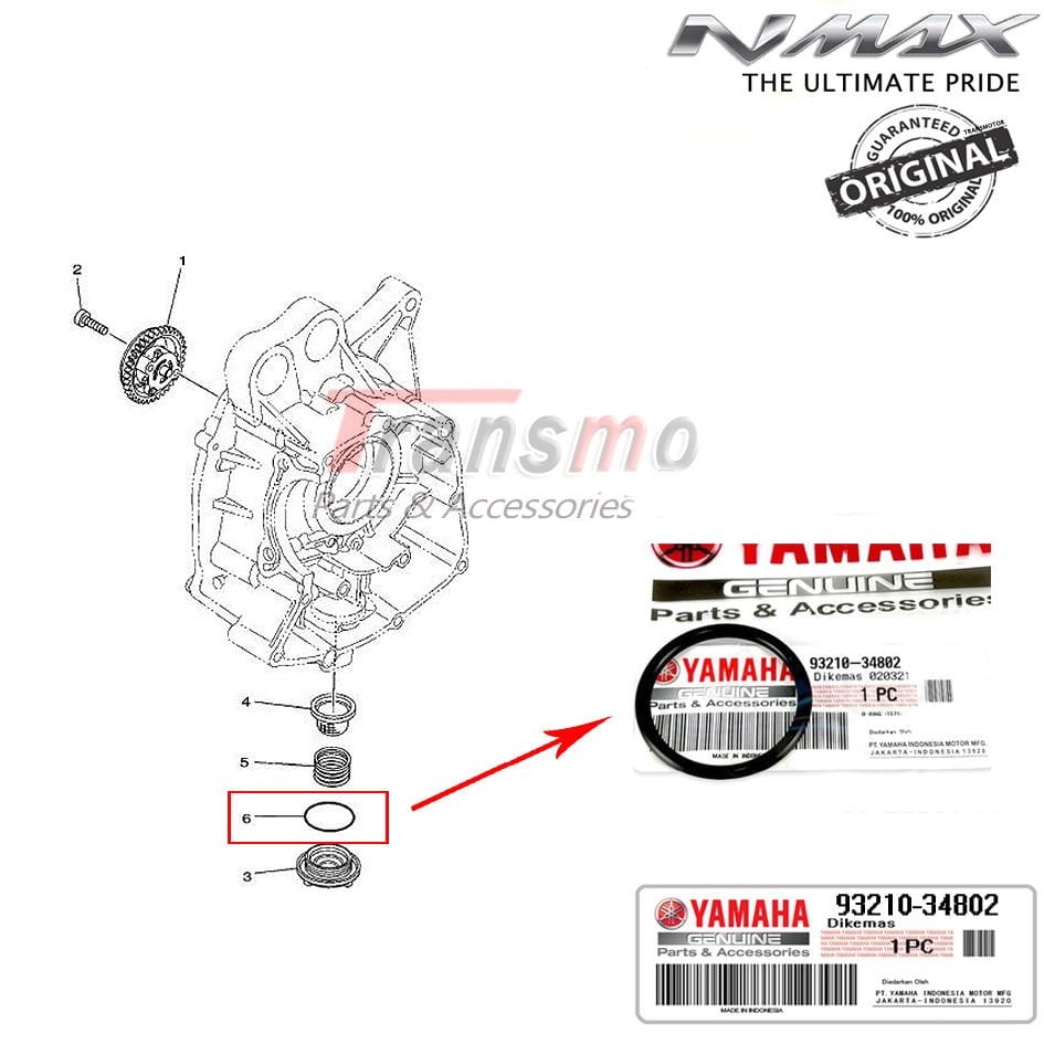 Orijinal NMAX 125/155 Yzf R125 Xmax 2014-2022 Yağ Tahliye Tapa Contası
