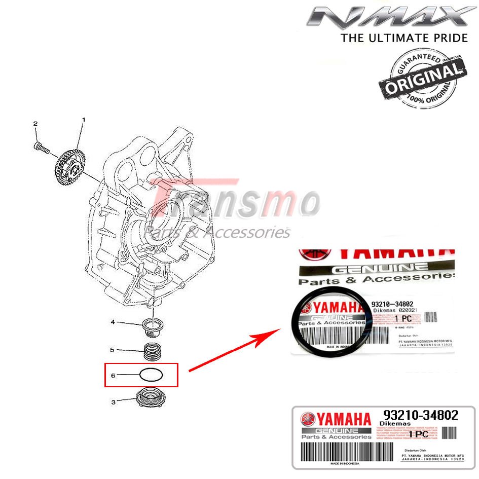 Orijinal NMAX 125/155 Yzf R125 Xmax 2014-2022 Yağ Tahliye Tapa Contası