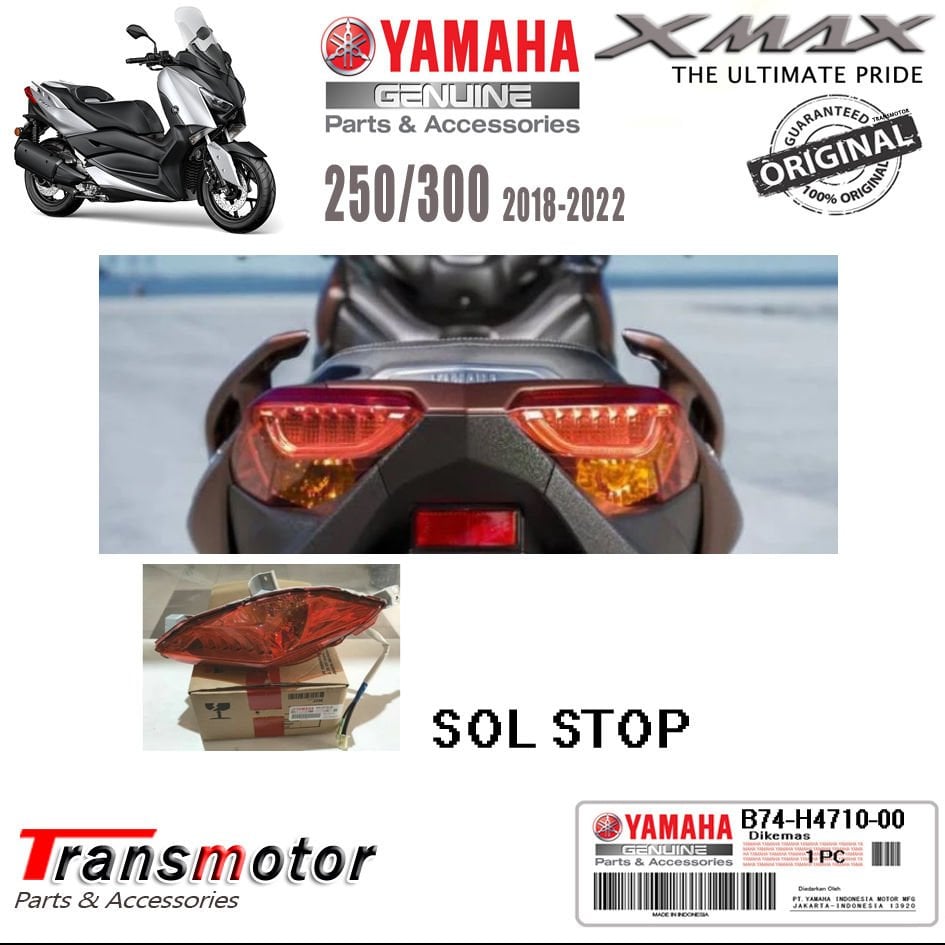 Xmax Ironmax Techmax 250/300 2018-2022 Orijinal Yamaha Sol Stop