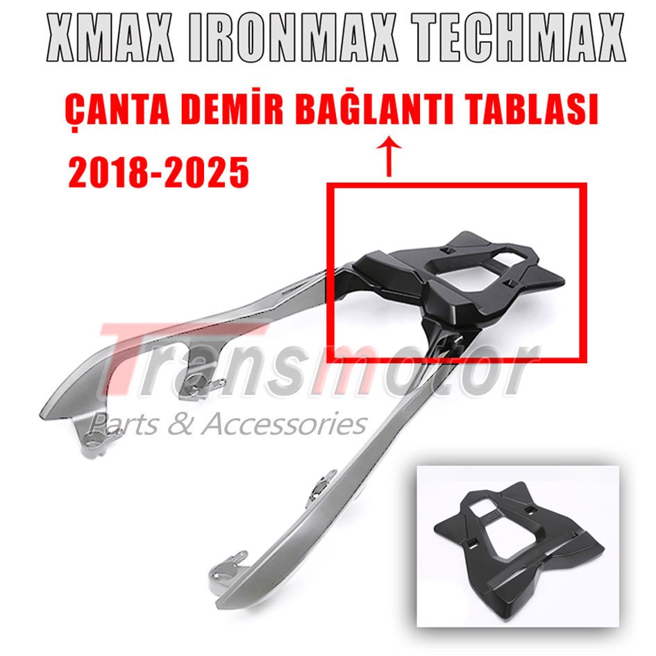 Xmax Ironmax Techmax 2018-2025 Tricity 300 2020-2025 Orijinal Model Demonte İthal Çanta Demir Tablası