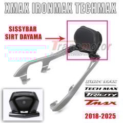 Xmax Ironmax Techmax 2018-2025 Tricity 300 2020-2025 Orijinal Model Demonte İthal Sissybar Sırt Dayaması