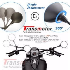 Universal Marka Uyumlu Katlanabilir Ayna Seti 10mm Düz Diş