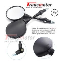 Universal Marka Uyumlu Katlanabilir Ayna Seti 10mm Düz Diş