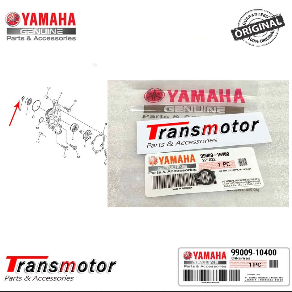 Yamaha Nmax 125/155 2015-2020 Xmax 2018-2025 Orijinal Su Pompa Segmanı
