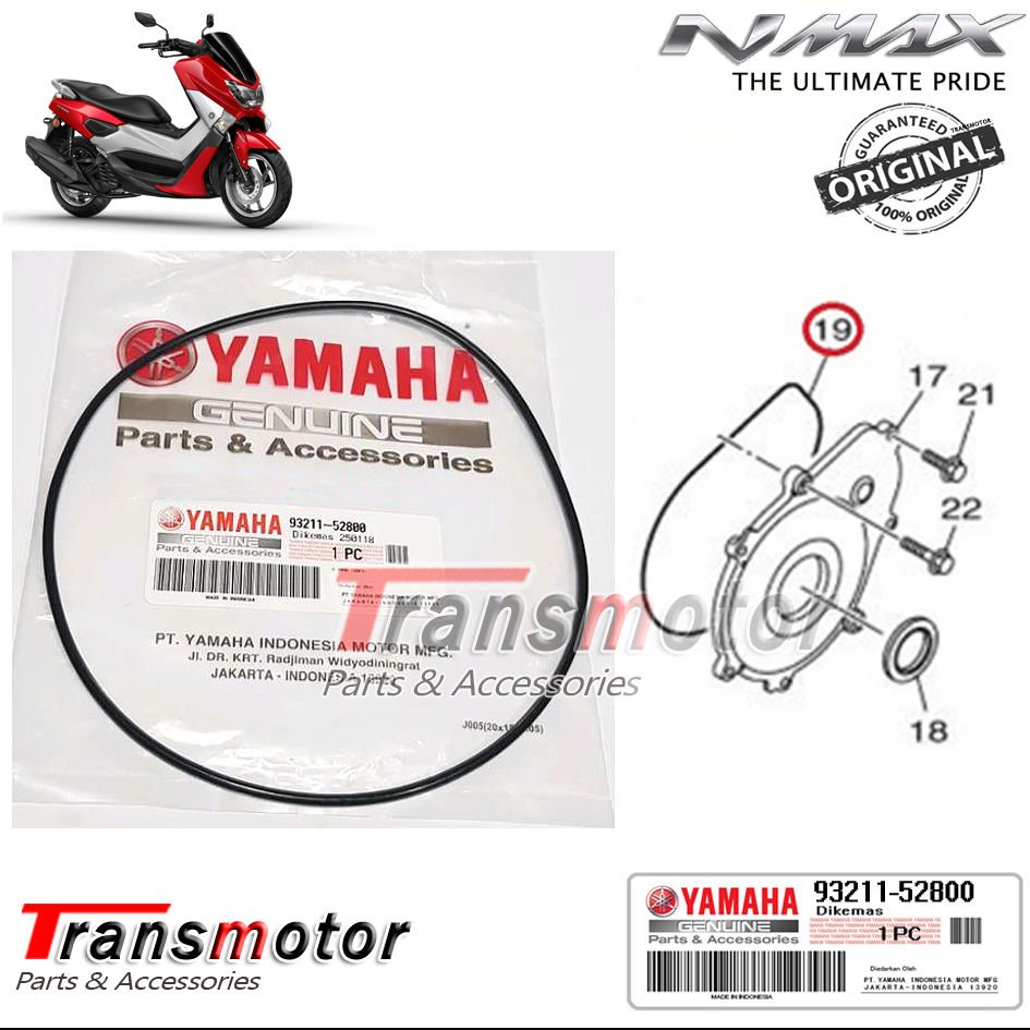 Orijinal NMAX 125/155 2015-2020 Krank Kapak Ön Varyatör Contası
