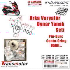 Orijinal NMAX 125/155 Arka Varyatör Oynar Yanak Seti