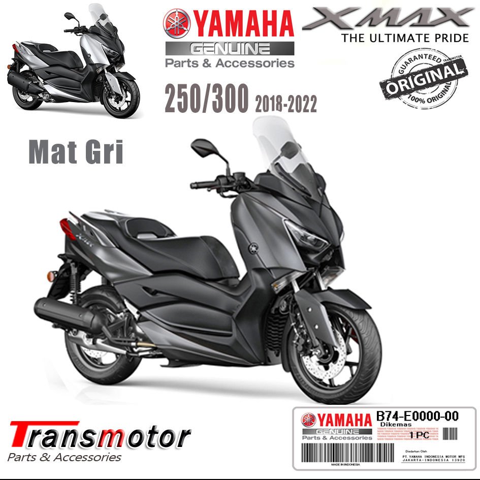 Xmax 125/250/300/400 2018-2022 Koyu Gri-Füme Orijinal Grenaj Seti Parçaları Açıklamayı Okuyun