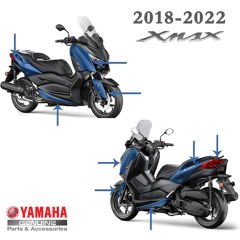 Xmax 125/250/300/400 2018-2022 Koyu Gri-Füme Orijinal Grenaj Seti Parçaları Açıklamayı Okuyun