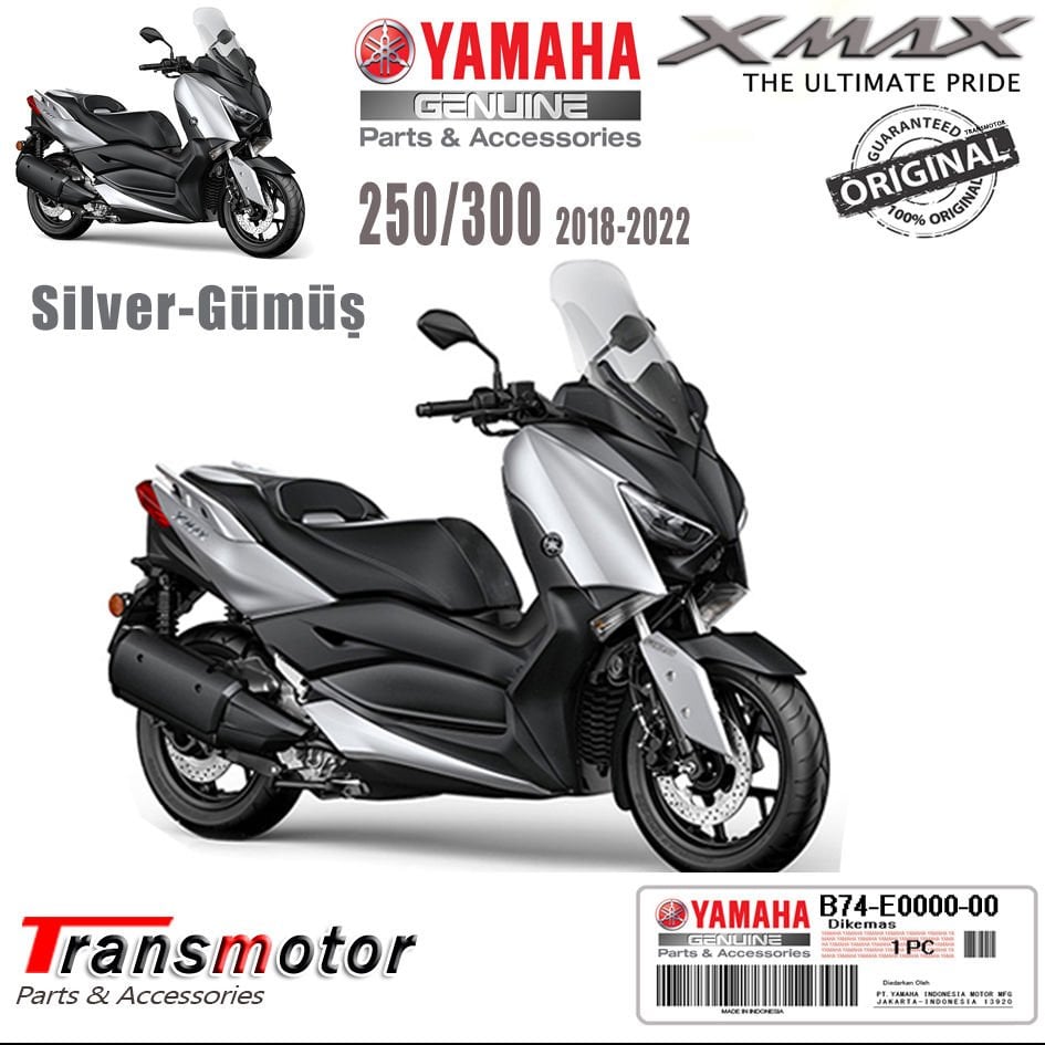 Xmax 125/250/300/400 2018-2022 Silver Açık Gri Orijinal Grenaj Parçaları Açıklamayı Okuyun