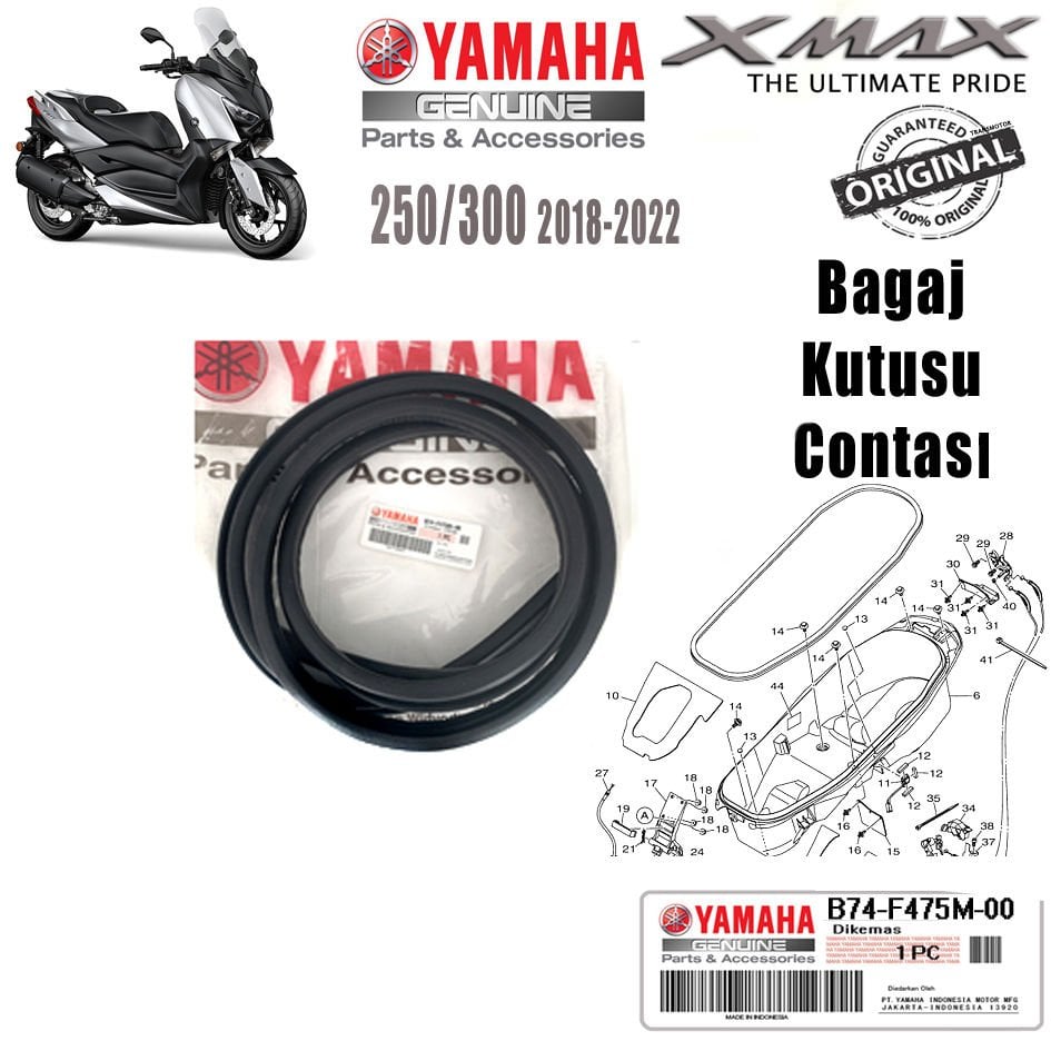 Orijinal Xmax 250/300/400 2018-2022 Bagaj Kutu Contası