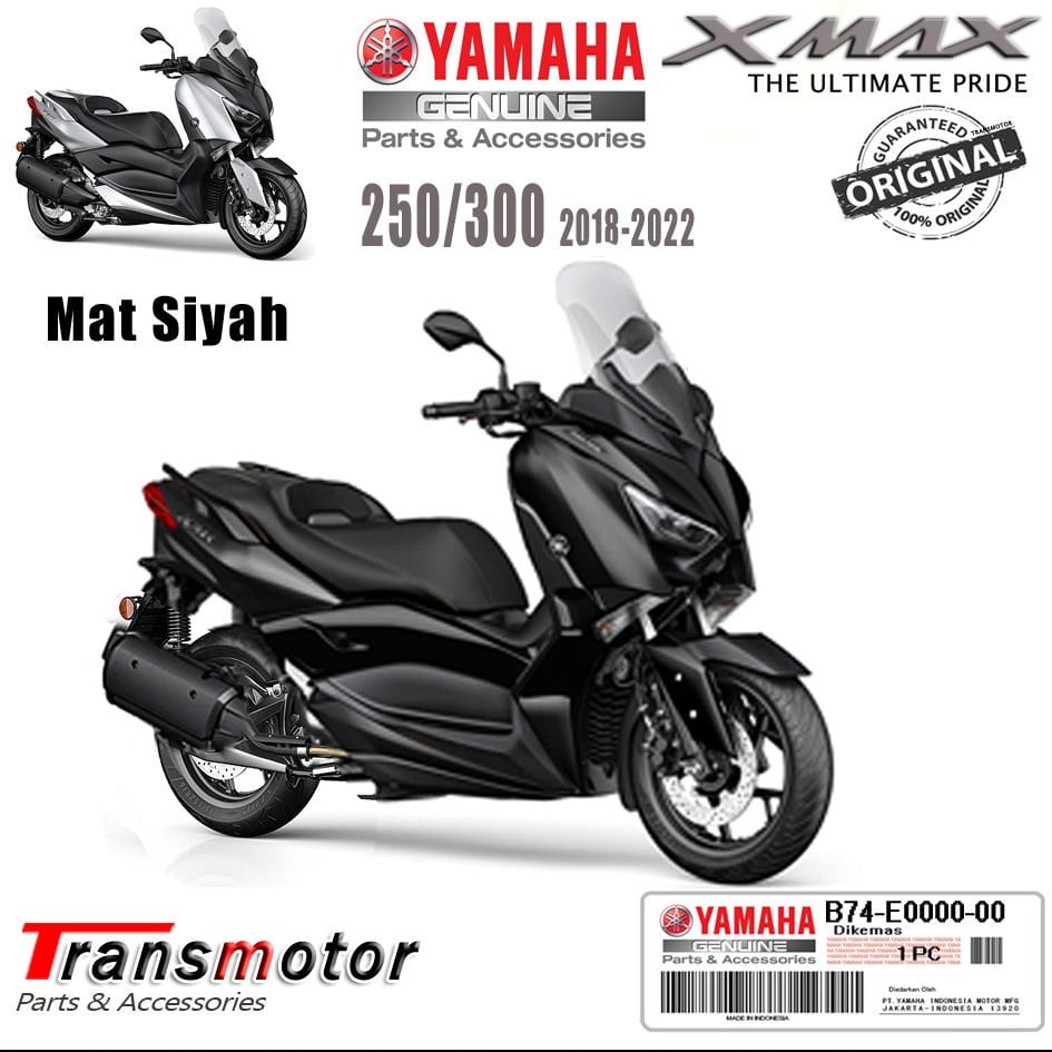 Xmax 125/250/300/400 2018-2022 Mat Siyah Orijinal Grenaj Parçaları Açıklamayı Okuyun