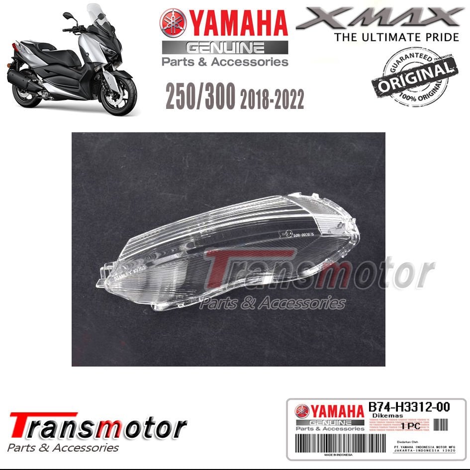 Orijinal Xmax 250/300/400 2018-2022 Sinyal Camı Sol Şeffaf Beyaz
