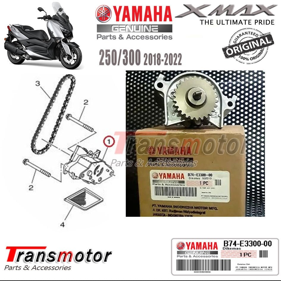 Orijinal Xmax Techmax 250/300 2018-2024 Yağ Pompası