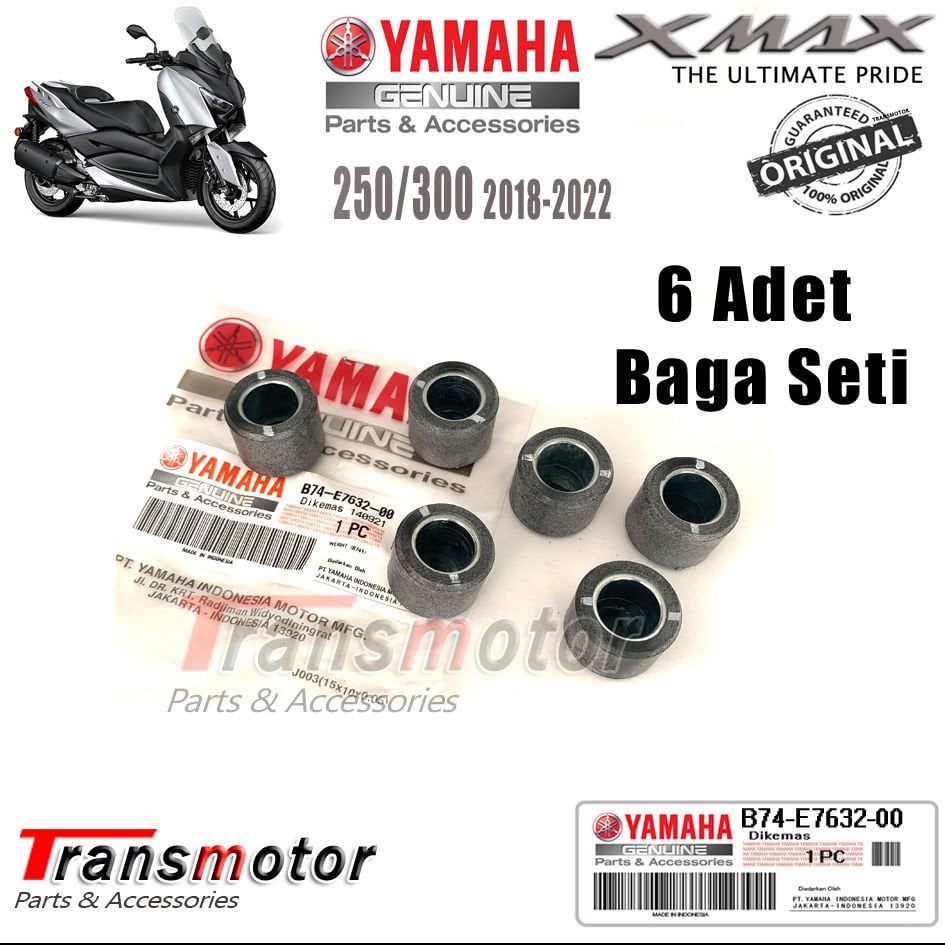 Orijinal Xmax Ironmax Techmax 250/300 2018-2024 Baga Ağırlık Seti