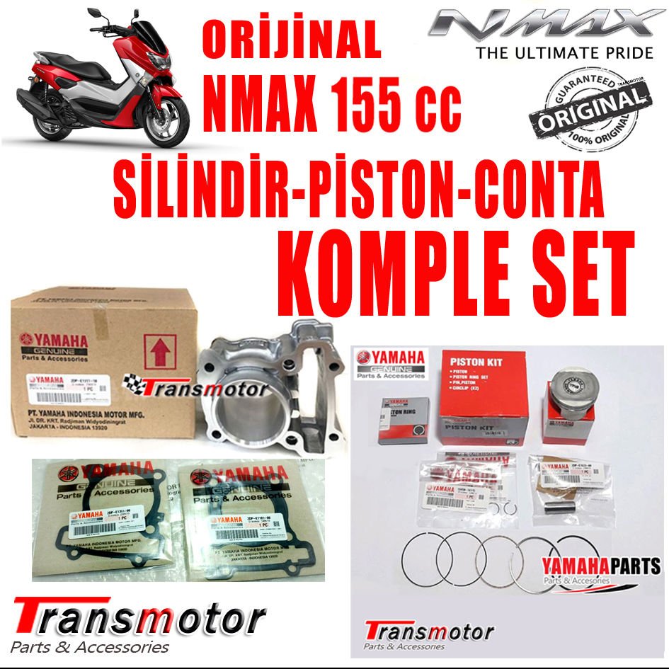 Orijinal NMAX 155 2015-2020 Silindir Seti Piston Segman Alt-Üst Conta Komple Set