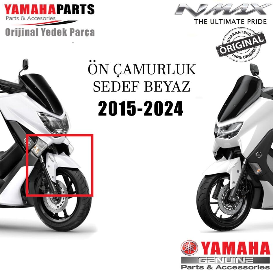 Orijinal NMAX 125/155 2015-2024 Ön Çamurluk Sedef Beyaz