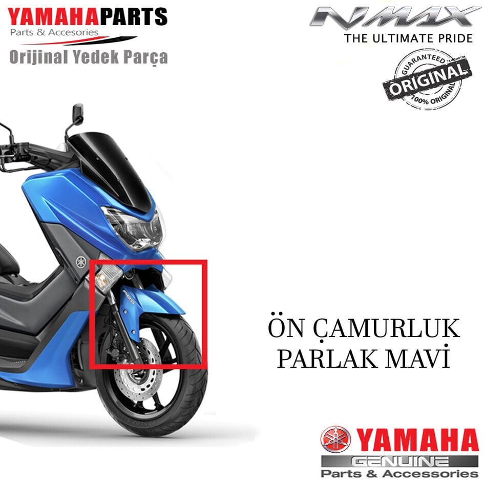 Orijinal NMAX 125/155 2015-2020 Ön Çamurluk Parlak Mavi