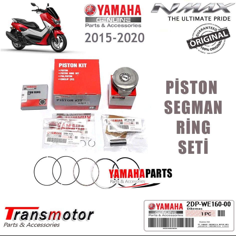 Orijinal NMAX 155 2015-2020 Piston Segman Ring Seti
