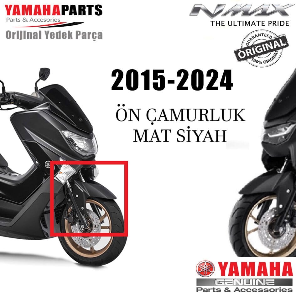 Orijinal NMAX 125/155 2015-2024 Ön Çamurluk Mat Siyah