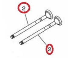 Orijinal NMAX 125/155 2015-2020 Emme Egzoz Subap ve Keçe Takım Komple Set