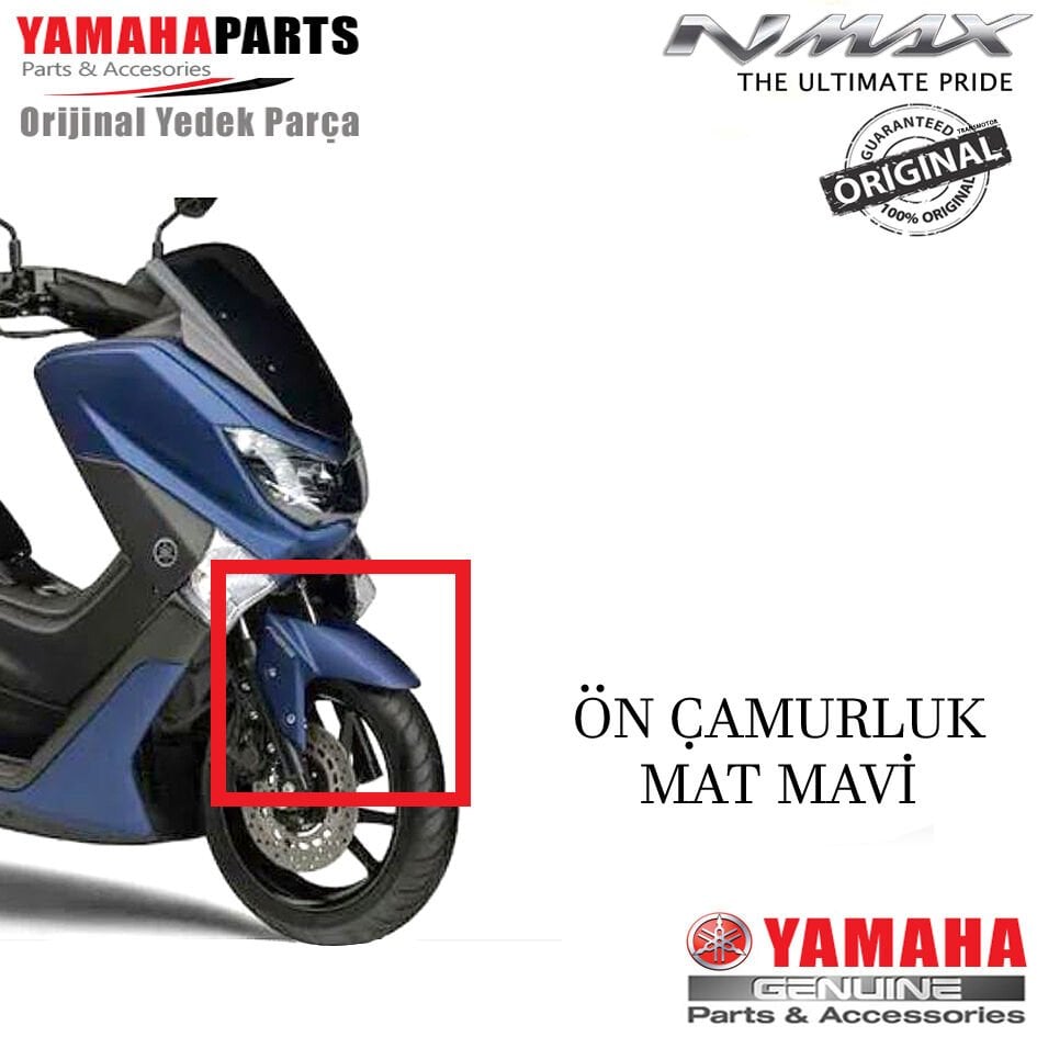 Orijinal NMAX 125/155 2021-2022 Ön Çamurluk Mat Mavi