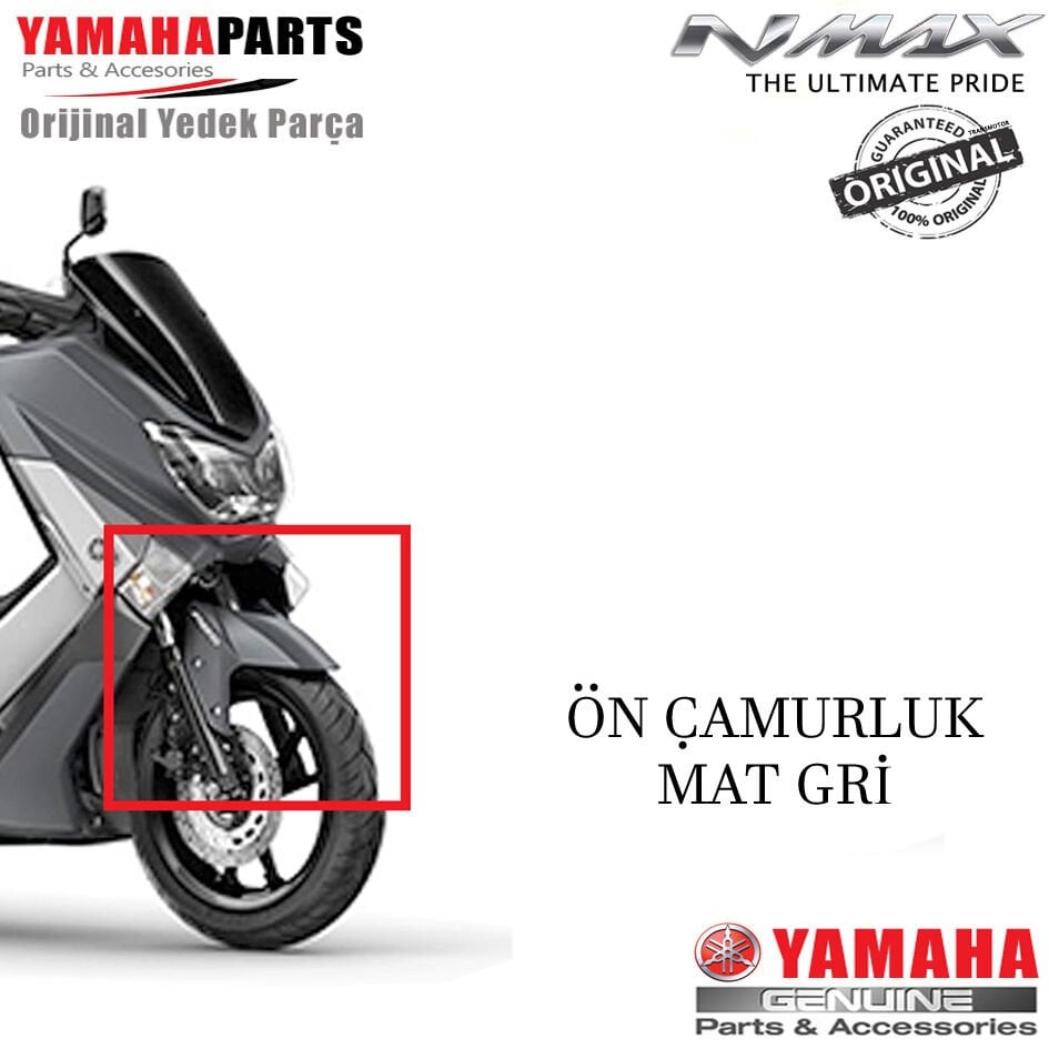 Orijinal NMAX 125/155 2015-2020 Ön Çamurluk Mat Gri Füme