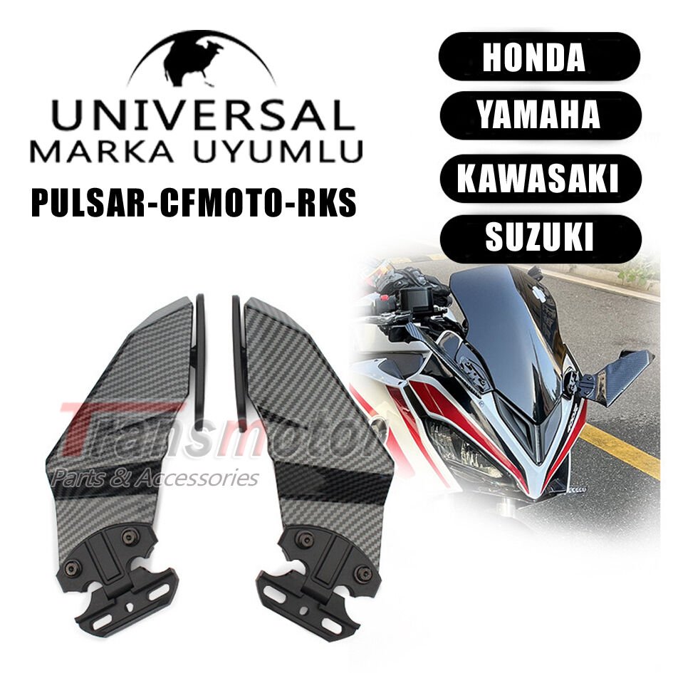 Universal Marka Uyumlu Modifiye Motosiklet Ayna Seti