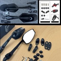 Universal Marka Uyumlu Yüksek Kaliteli Motosiklet Cnc Ayna Seti