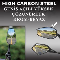 Universal Marka Uyumlu Yüksek Kaliteli Motosiklet Cnc Ayna Seti